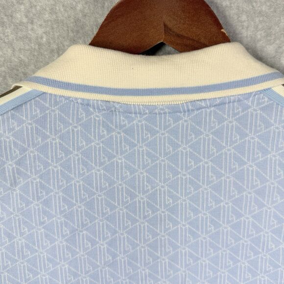 Lacoste Classic Polo Dress Women Sz 8 Blue Short Sleeve Slim Fit Mini Geometric - Picture 12 of 14
